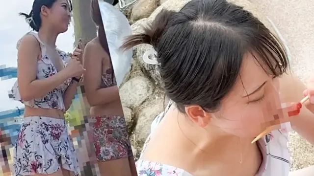 夏の風物詩。【プールで胸チラ遭遇】 [452MB]