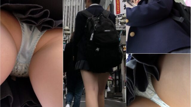 [4k]極ミニ制服JKちゃんの使い込まれたパンツが見たかった！！フロントもあり！！