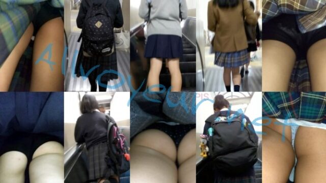 けしからん、エスカレーターで盗撮を警戒して最後尾に乗るような娘には悪戯part.67【PC用・縦動画】