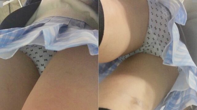 【逆さパンチラ⑬】超接写！JKオムニバスpart.4