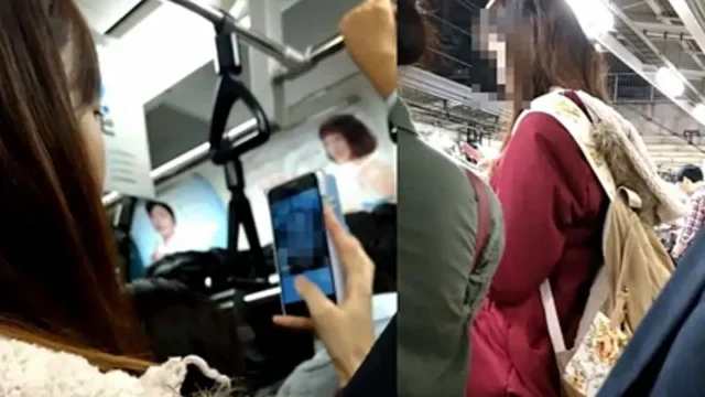 満員電車で逆さ撮り痴漢10 [1.3GB]