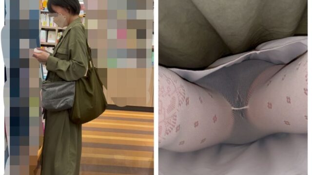 【素人のパンツを逆さ撮り】9,エロい脚は生脚だけじゃない！タイツやスト脚とパンツもエロいね 3人収録