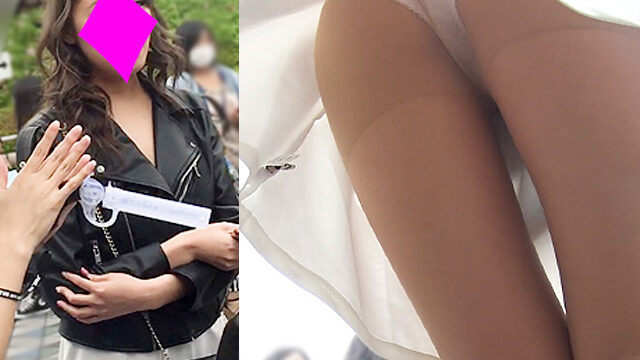 高画質パンチラ339　陽キャギャルさんの白P