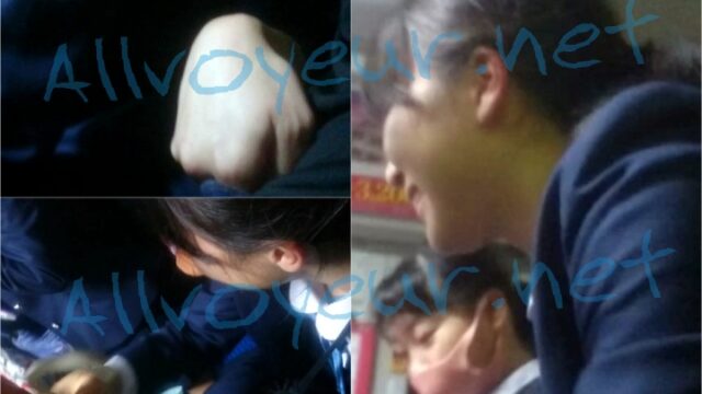 【バス痴漢 ＳＰ】 超アイドル級 優しい純粋な処女 Ｋに爆発 バレそうなところ友達の視界をふさぎ確信の受け入れ