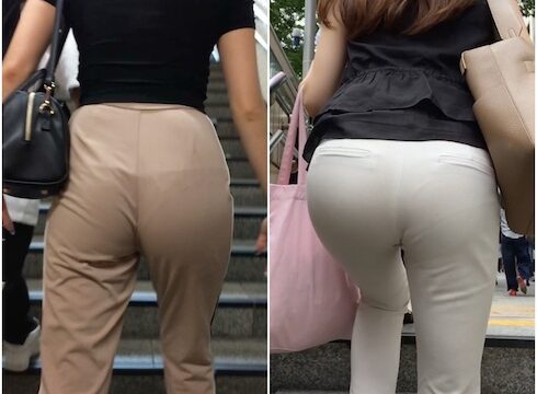 「朝からTラインを楽しめるモデル達(3名)」