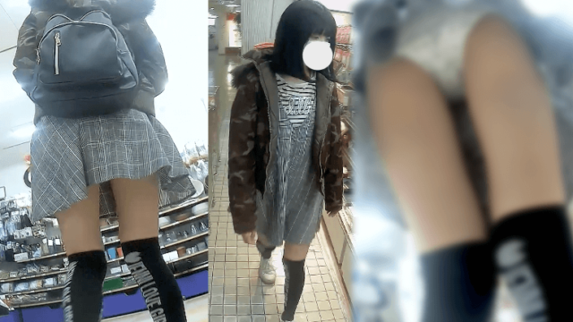 【早期削除注意】鬼カワ私服少女のワンピの内側