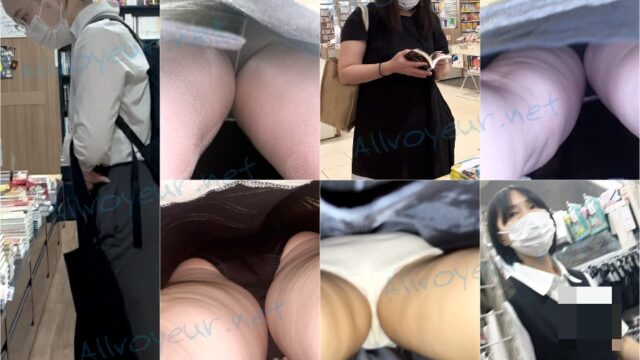 【素人のパンツを逆さ撮り】16,制服店員さんのスカート内撮っちゃいました！3人収録
