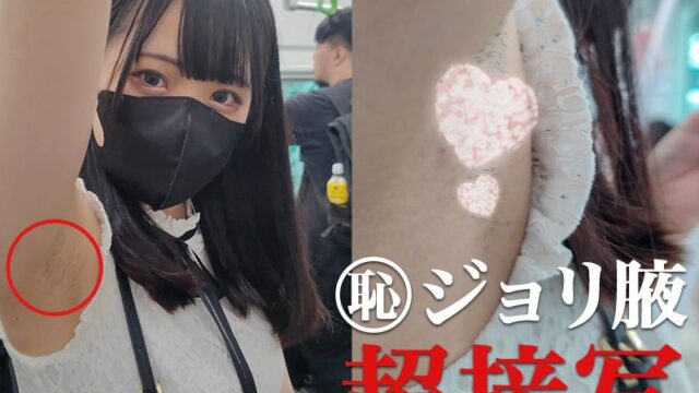 【腋毛超接写】清楚系黒髪お嬢様の濃密ジョリ腋を超接写