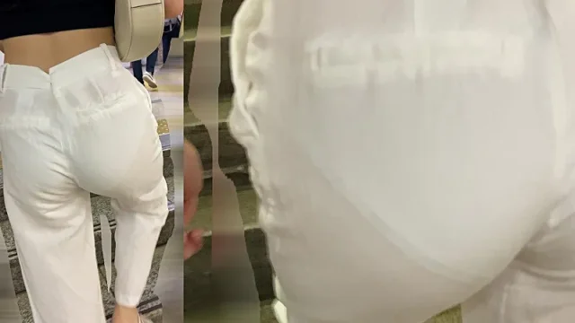 テロテロな綿パンのギャルちゃん。色気のない生活感あるパンツが透け透けです。 [765MB]