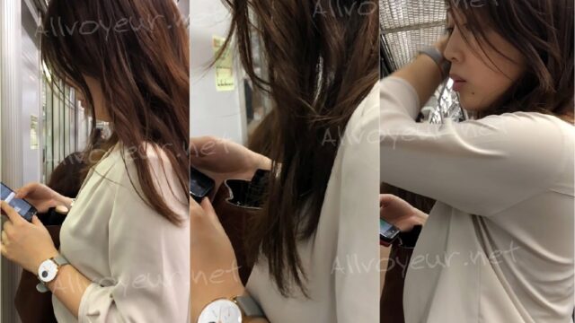 【すぐそこの眺め63】セクシーＯＬのＧ カップおっぱいを至近距離で ！