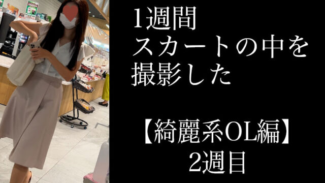 4K【5日間連続で逆さ撮り】綺麗系OL編 2週目