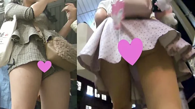 No.462【2人セット】ローアングル過ぎて「中」がモロに見えてしまっていたお嬢さん2名にごめんなさいセット [1.2GB]