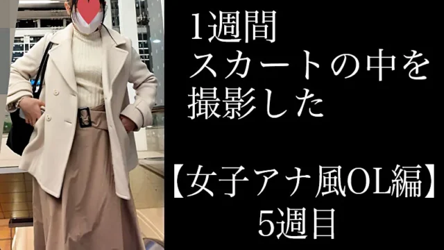 4K【5日間連続で逆さ撮り】女子アナ風OLの帰宅編5週目 [2.4GB]