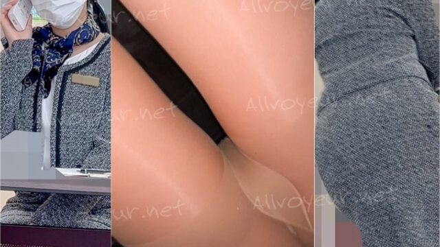 【再販】 受付嬢のパンツ逆さ撮り