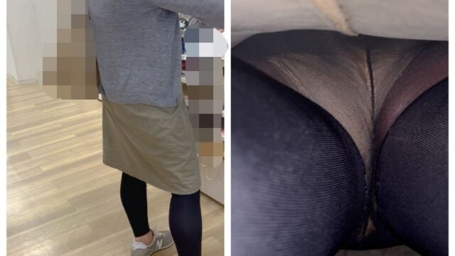 【逆さ撮り4人収録】パンスト・タイツ・レギンス越しの艶やかパンツで抜く