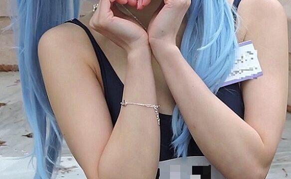 コスプレ2016冬スク水おっぱい谷間エロ尻食い込み【動画】イベント編 2906
