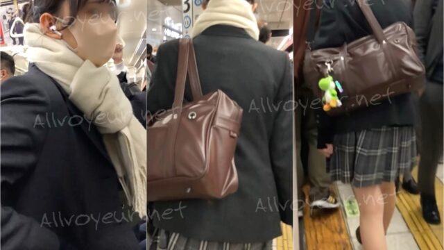 【放課後の眺め24】 スタイル抜群の今どき ＪＫを至近距離で観察！