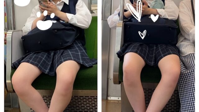JK風制服美女の対面エロ過ぎるミニスカ生脚418