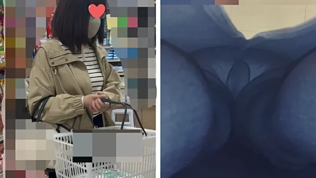 【逆さ撮り4人収録】黒タイツお姉さんのスカートにスマホ入れてパンツ透けさせる！  [1.1GB]