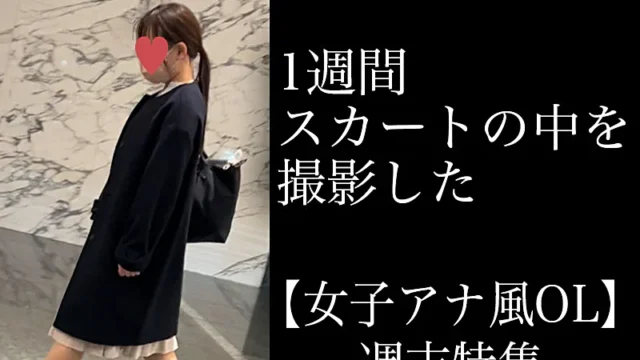 4K【5日間連続で逆さ撮り】女子アナ風OLの週末セクシー下着特集編 [2.3GB]