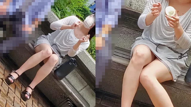 透けパンティを街中で履くのはどうかと思います 美脚お姉さん [208MB]