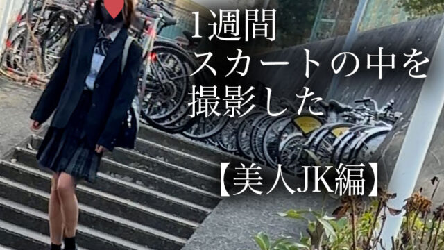 4K【5日間連続で逆さ撮り】美尻美人JK編