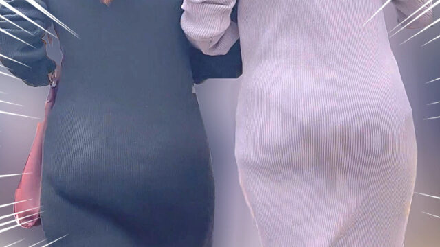 超Ｓクラスのダブル巨尻が降臨！自慢のデカケツとパンティ見せつけ＋ケツ肉を豪快にバウンドさせて徹底的に男を誘惑！ 下品なケツ比べ編