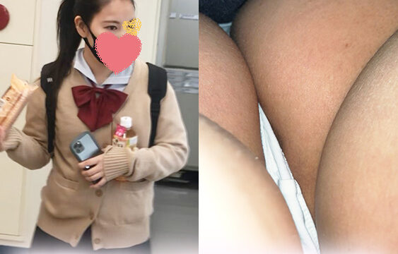 【ポニテ制服女子追跡】必見！！食い込みパンツに興奮が止まらない！！
