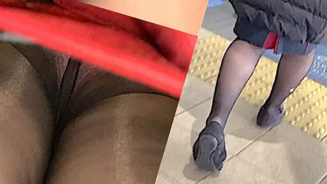 【超貴重】魅惑のCAさんSP41☆制服出勤中の赤制服を拝見！可愛いピンクショーツに悶絶^ ^ [220MB]