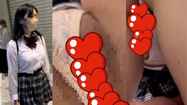激ミニ爆乳J○のスカートの中を観察したら出ちゃってた [963MB]