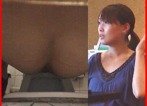 【和式トイレ】マニアの秘蔵コレクション＃22　青色ワンピの超絶美人！追い撮りで舐めまわし！