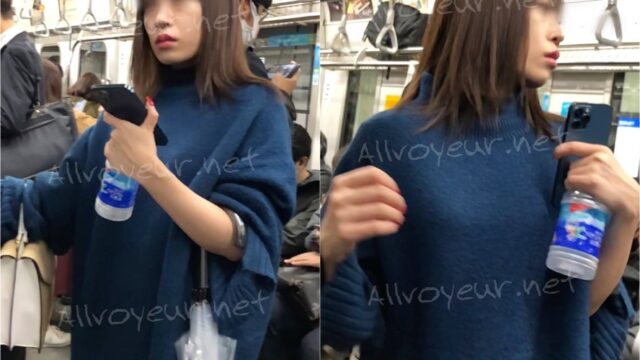 【すぐそこの眺め77】 程よい肉付きのキレカワ ＯＬを電車内で観察！