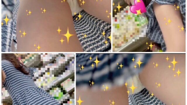 ストライプのタイトなミニスカがカッコいい主婦さんの純白生Ｐが眩しくて素敵！ Sh23S-4K