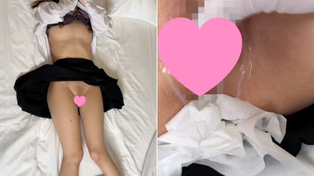 4K動画【身体見ながらオナニー】心優しきJD「ゆい」の心の隙にチンコ挿入、膣に精液ドバドバ、そのまま精液マッサージ