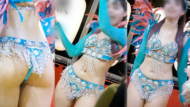 【フェチ動画】4K！秘密兵器！揺れる白い桃尻ピーチヒップにスマイルが素敵なブルーピンクの女子大生ダンサー [1.1GB]