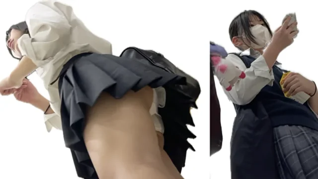 【4K】靴カメ逆さ撮り コンビニJK 生P 詰め合わせ3人 [1.2GB]