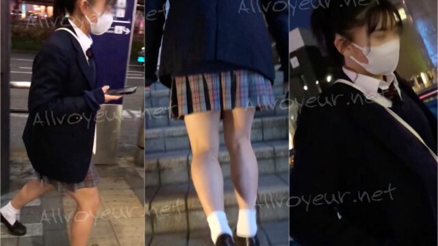 【放課後の眺め30】若さ溢れるＪＫ のピチピチした生足 ！