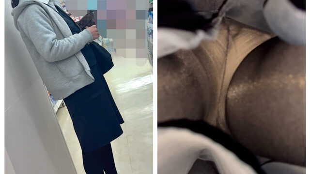 【逆さ撮り4人収録】仕事帰りの黒ストOLお姉さんのパンツだけ狙い撃ち！