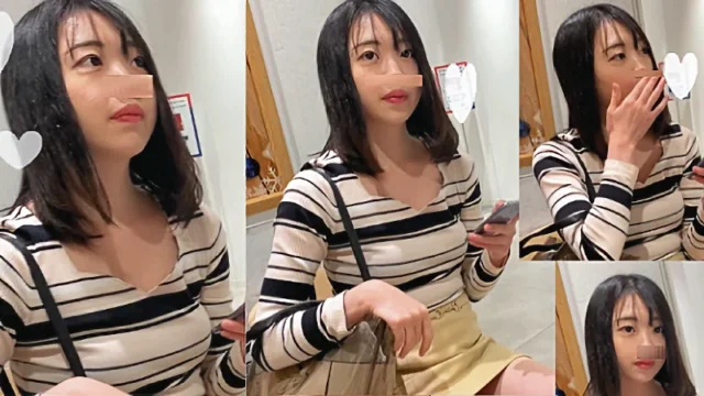 ◆美脚丸出しのかわいいミニスカJDちゃん!!お尻もエロくてスタイル良き。純白Tバックはスケスケ。かなり食い込んでました!! [945MB]
