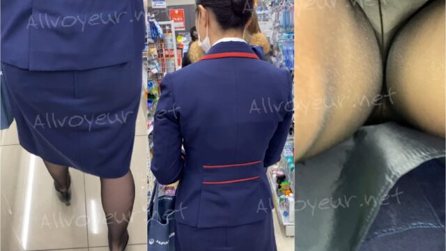 『絶頂』ｴﾛすぎるCAさんを逆さ撮り ＊4K画質 No.3