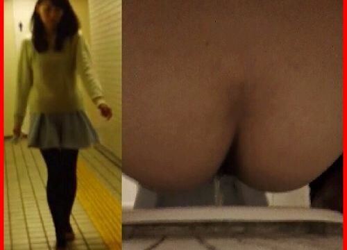【和式トイレ】マニアの秘蔵コレクション＃19　モデル体型！黒タイツ細身お嬢様の放尿音