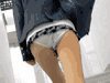 超ミニスカパンツまる見え服美女盗撮　スカート短すぎてパンツ見えちゃってるひよこを激写＆スカートめくり！！ Part1