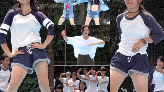 【A】002 -紐トラブル!白T は透けもめくれ上がりも-