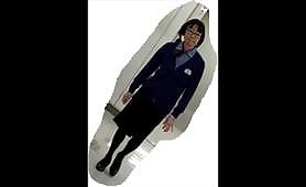 【FHD】【顔有】女性スタッフのSC籠り空爆　メガネ黒パンプス店員さん