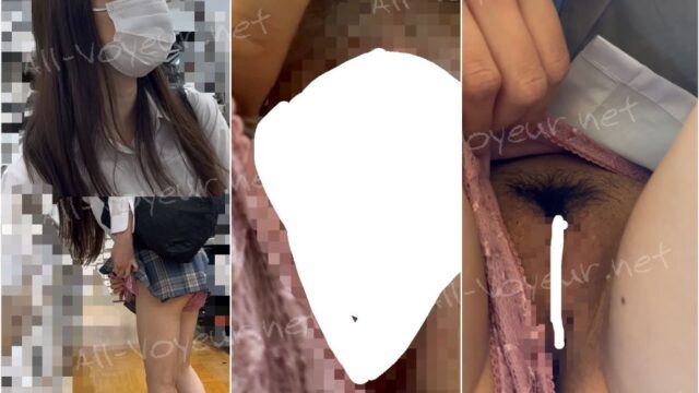vol.81 (モザイク貫通特濃マン汁糸引きくぱぁアリ)スタイル良すぎな激カワ青チェK逆さ撮り