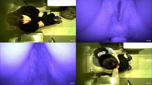 洋式トイレ前方アップ＆上から盗撮⑥