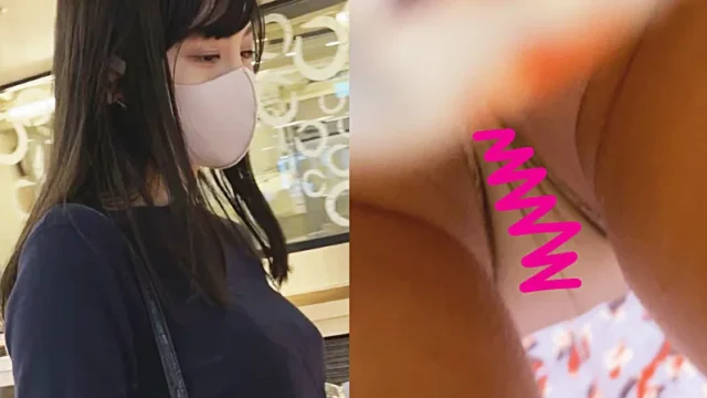 【逆さ撮り突っ込み♯03】猛烈な食い込みパンツ!黒髪女子にパン屋さんにて突っ込みました [268MB]