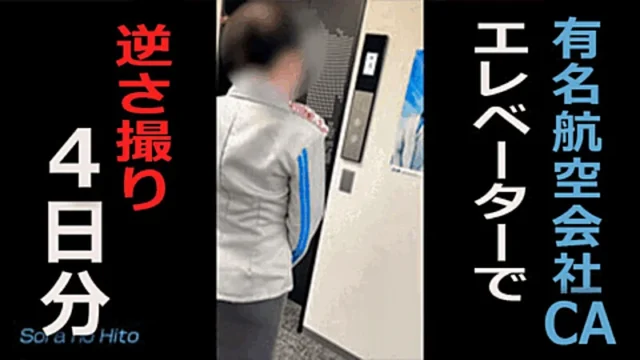 【某航空会社社員によるCA盗撮16】CAのスカートの中4日分 [298MB]