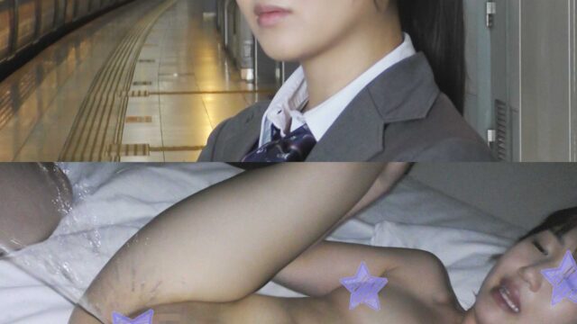 《驚愕ハメ潮》【電車痴漢】★真面目そうな生徒会美少女が痴漢の玉から尻まで舐めまくる★20秒間ハメ潮吹きっ放し★4周年まであと2本