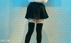 なかなか見れないアイドルの裏の顔(上から目線JK)表は純粋なアイドル練習生のアニメオタク少女(振り付けと撮影会ﾎﾟｰｽﾞ練習)